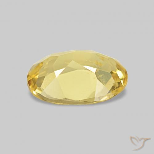 Béryl Jaune doré léger naturelle ovale, 0.89 ct, VS