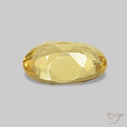 Béryl Jaune clair naturelle ovale, 0.90 ct, VS