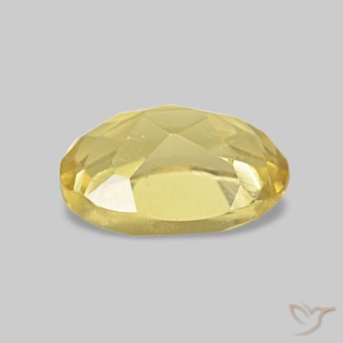 Béryl Jaune clair naturelle ovale, 0.77 ct, VS