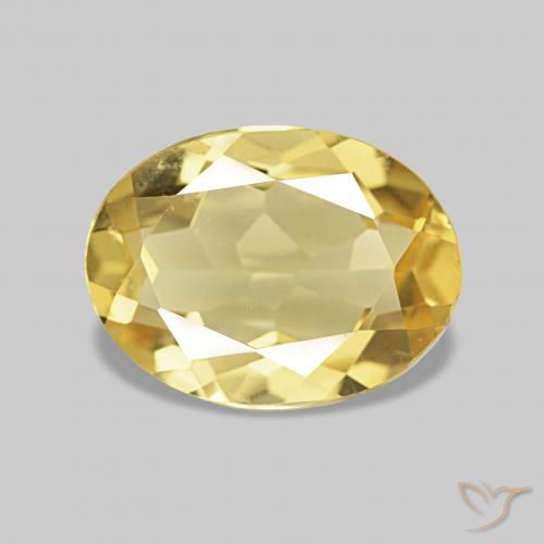 1.50ct Jaune doré léger Béryl, ovale, VS