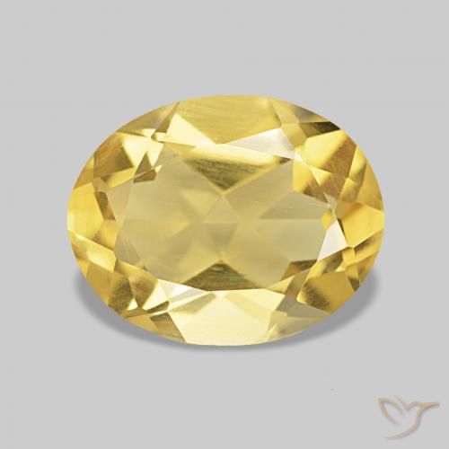 Béryl Orange Doré naturelle ovale, 1.93 ct, VS