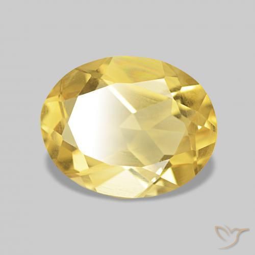 Béryl Orange Doré naturelle ovale, 1.93 ct, VS