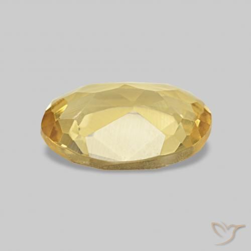Béryl Orange Doré naturelle ovale, 0.99 ct, VS