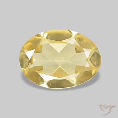 0.97ct Jaune moyen Béryl, ovale, VVS-VS