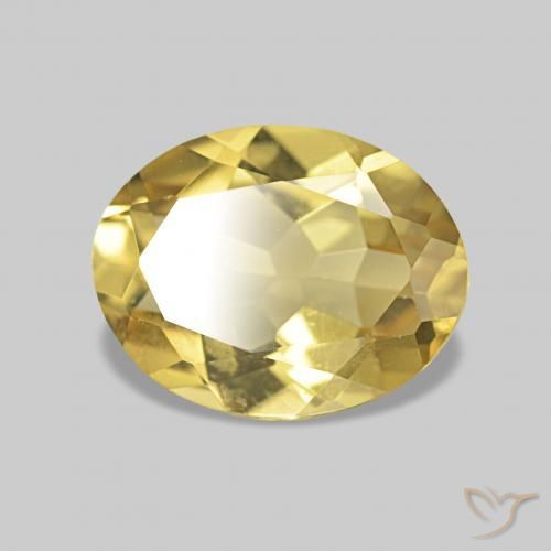 Béryl Doré léger naturelle Coupe ovale, 1.67 ct, VVS-VS