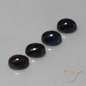 Shop natural 2.79ct Multicolore Opale noire gems, ovale, from Ethiopie at GemSelect. In stock, global shipping!