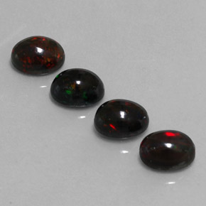 Achetez naturel ct multicolore opale noire gems, coupe ovale, en provenance ethiopie chez gemselect. en stock, livraison internationale!