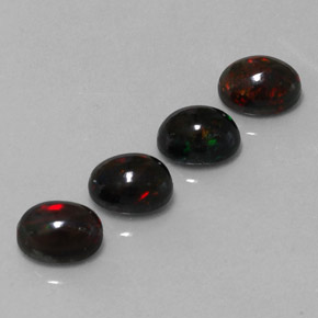 Achetez naturel ct multicolore opale noire gems, coupe ovale, en provenance ethiopie chez gemselect. en stock, livraison internationale!