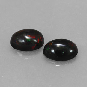 Achetez naturel ct multicolore opale noire gems, coupe ovale, en provenance ethiopie chez gemselect. en stock, livraison internationale!