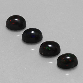 Achetez naturel ct multicolore opale noire gems, coupe ovale, en provenance ethiopie chez gemselect. en stock, livraison internationale!