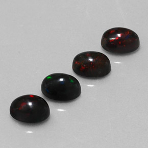 Achetez naturel ct multicolore opale noire gems, coupe ovale, en provenance ethiopie chez gemselect. en stock, livraison internationale!