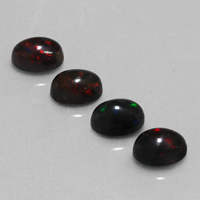 Achetez naturel ct multicolore opale noire gems, coupe ovale, en provenance ethiopie chez gemselect. en stock, livraison internationale!