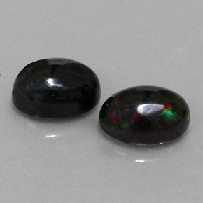 Achetez naturel ct multicolore opale noire gems, coupe ovale, en provenance ethiopie chez gemselect. en stock, livraison internationale!