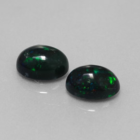 Achetez naturel ct multicolore opale noire gems, coupe ovale, en provenance ethiopie chez gemselect. en stock, livraison internationale!