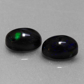 Achetez naturel ct multicolore opale noire gems, coupe ovale, en provenance ethiopie chez gemselect. en stock, livraison internationale!