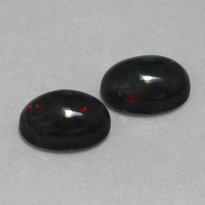 Achetez naturel ct multicolore opale noire gems, coupe ovale, en provenance ethiopie chez gemselect. en stock, livraison internationale!