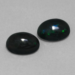 Achetez naturel ct multicolore opale noire gems, coupe ovale, en provenance ethiopie chez gemselect. en stock, livraison internationale!