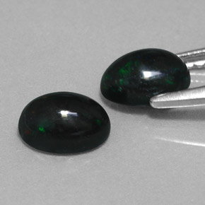 Achetez naturel ct multicolore opale noire gems, coupe ovale, en provenance ethiopie chez gemselect. en stock, livraison internationale!