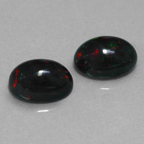 Achetez naturel ct multicolore opale noire gems, coupe ovale, en provenance ethiopie chez gemselect. en stock, livraison internationale!