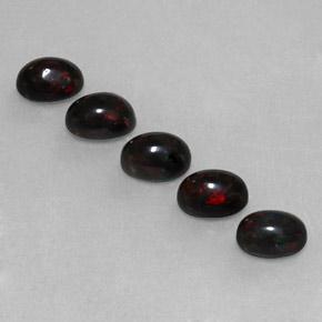 Achetez naturel 2,70ct multicolore opale noire gems, coupe ovale, en provenance ethiopie chez gemselect. en stock, livraison internationale!