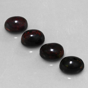 Achetez naturel ct multicolore opale noire gems, coupe ovale, en provenance ethiopie chez gemselect. en stock, livraison internationale!