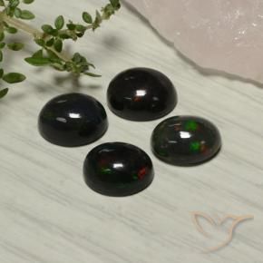 Shop natural 5.51ct Multicolore Opale noire gems, ovale, from Ethiopie at GemSelect. In stock, global shipping!