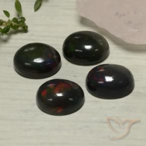 Shop natural 5.54ct Multicolore Opale noire gems, ovale, from Ethiopie at GemSelect. In stock, global shipping!