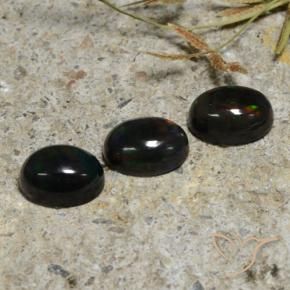 Shop natural 2.84ct Multicolore Opale noire gems, ovale, from Ethiopie at GemSelect. In stock, global shipping!