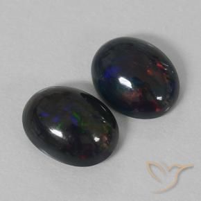 Shop natural 1.85ct Multicolore Opale noire gems, ovale, from Ethiopie at GemSelect. In stock, global shipping!