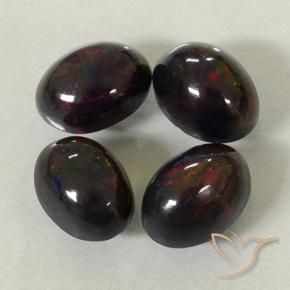 Shop natural 2.49ct Multicolore Opale noire gems, ovale, from Ethiopie at GemSelect. In stock, global shipping!