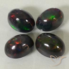 Shop natural 2.79ct Multicolore Opale noire gems, ovale, from Ethiopie at GemSelect. In stock, global shipping!