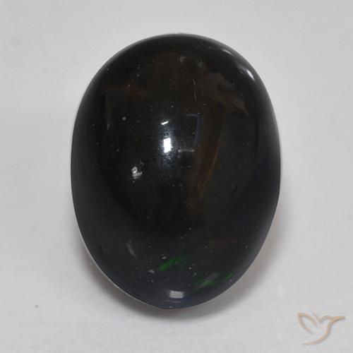 1.46ct Naturel Multicolore Opale noire, ovale, Opaque