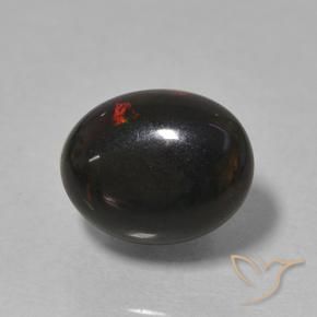 Opale noire Multicolore naturelle ovale, 0.99 ct, Opaque