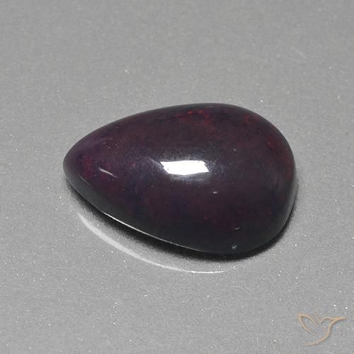 Opale noire Multicolore naturelle En forme de poire, 1.28 ct, Opaque