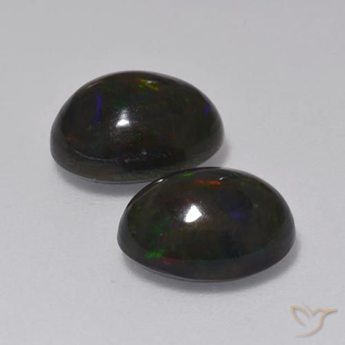 Shop natural 2.79ct Multicolore Opale noire gems, ovale, from Ethiopie at GemSelect. In stock, global shipping!