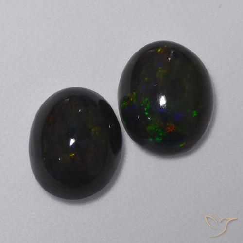Shop natural 2.31ct Multicolore Opale noire gems, ovale, from Ethiopie at GemSelect. In stock, global shipping!