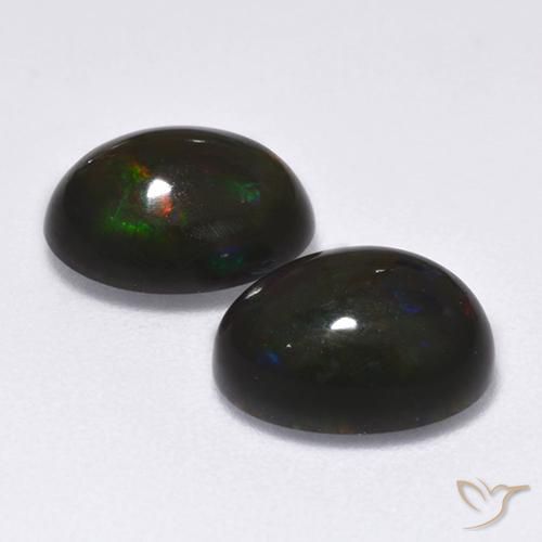 Shop natural 2.60ct Multicolore Opale noire gems, ovale, from Ethiopie at GemSelect. In stock, global shipping!