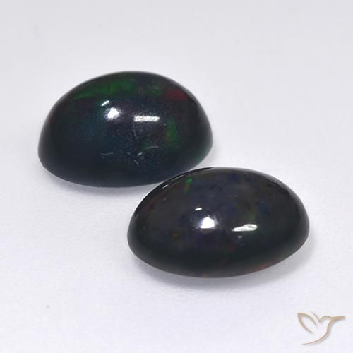 Shop natural 2.38ct Multicolore Opale noire gems, ovale, from Ethiopie at GemSelect. In stock, global shipping!