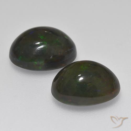 Shop natural 2.72ct Multicolore Opale noire gems, ovale, from Ethiopie at GemSelect. In stock, global shipping!