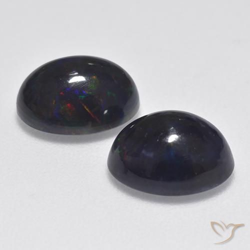 Shop natural 2.12ct Multicolore Opale noire gems, ovale, from Ethiopie at GemSelect. In stock, global shipping!