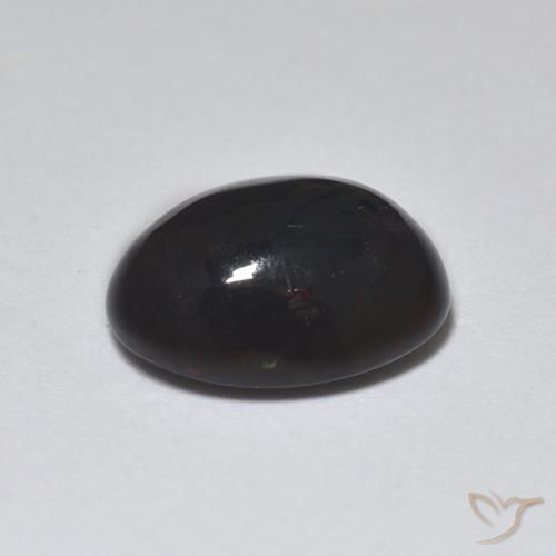 Opale noire Multicolore naturelle ovale, 1.01 ct, Translucide