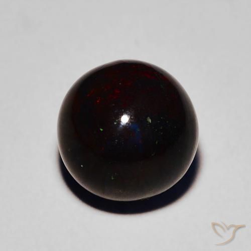 2.08ct Naturel Multicolore Opale noire, Sphère / Boule, Opaque