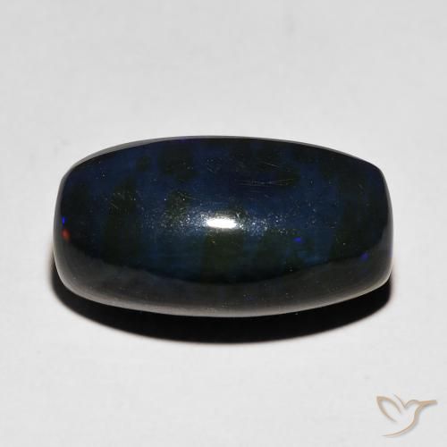 Opale noire Multicolore naturelle Coussin, 4.60 ct, Opaque