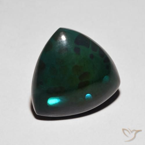 Opale noire Multicolore naturelle Trillion, 3.74 ct, Opaque