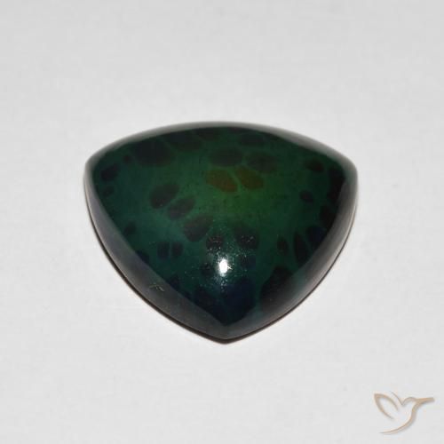 Opale noire Multicolore naturelle Trillion, 3.74 ct, Opaque