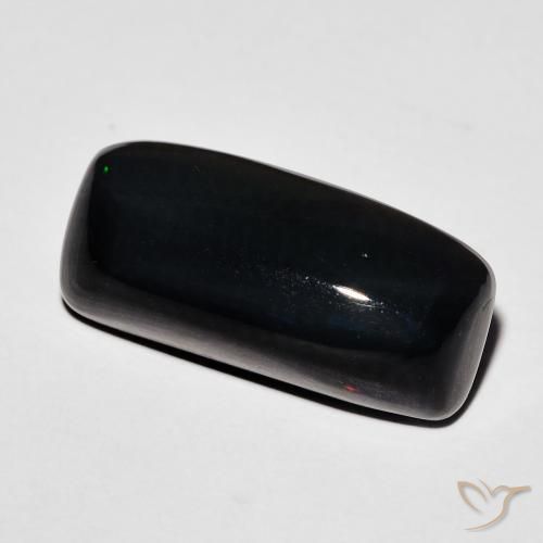 Opale noire Multicolore naturelle Coussin, 4.00 ct, Opaque