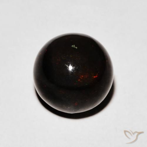 1.47ct Naturel Multicolore Opale noire, Sphère / Boule, Opaque