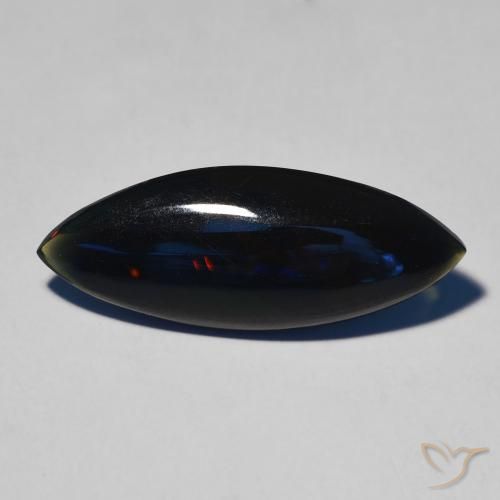 3.73ct Naturel Multicolore Opale noire, Marquise, Opaque
