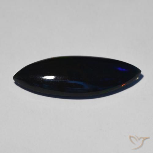 Opale noire Multicolore naturelle Marquise, 3.73 ct, Opaque
