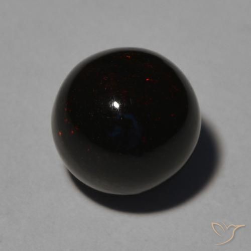 2.50ct Naturel Multicolore Opale noire, Sphère / Boule, Opaque